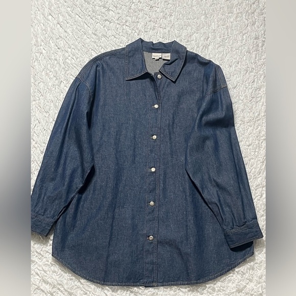 TOGETHER Vintage Denim Native American Indian Embellished Shirt Size 2X - Picture 5 of 8